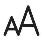 Text Font Size SVG Icon